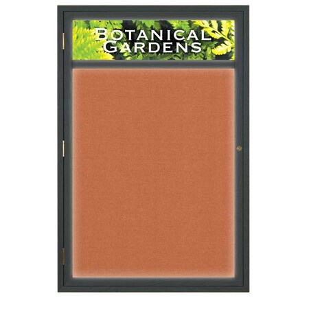 United Visual Products Open Faced Traditional Rounded Corkboard UV640ARC-GOLD-SURF